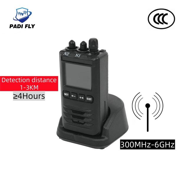 Quality Handheld 300MHz-6GHz Ultra-Wide Full-Band Antenna Identify Drone Detector with Dji Fpv Uav Detection Anti Fpv Detection System for sale