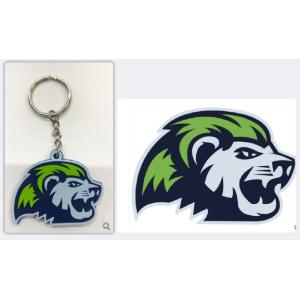 Flexible Unbreakable PVC Key Chain Synthetic Enamel PMS Embroidered