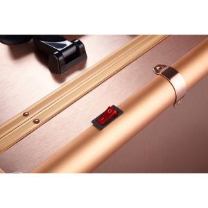 Beautiful Rolling Makeup Case With Lighted Mirror , Makeup Trolley With Mirror