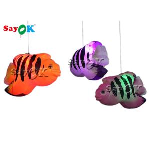 Wholesale Shopping Mall Hanging Tropical Fishes 2m Inflatable Lighting Decoration from china suppliers