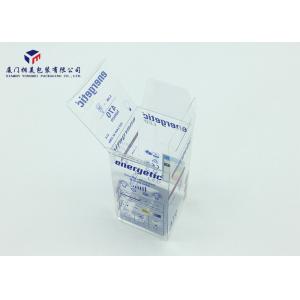Rectangle PET Clear Plastic Box Packaging Hang Strip On Top Easily Assemble
