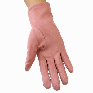 Stylish Pink Polyester Windproof Warm Gloves Outdoor Work