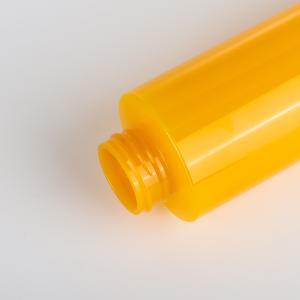 Custom Plastic Pet Body Lotion Bottle Shampoo Shower Gel container With Gold