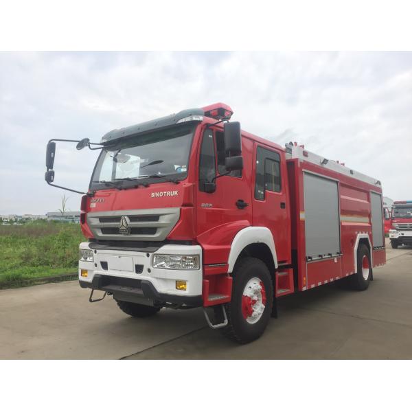 Quality HOWO 196kw Forest Fire Engine 4x2 Type 6 Ton Foam Capacity With Double Cabin for sale