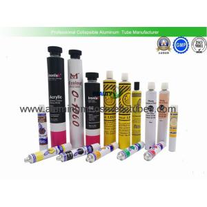 5ml - 200ml Volume Empty Aluminum Tubes , Pigment Packaging Aluminium Collapsibl