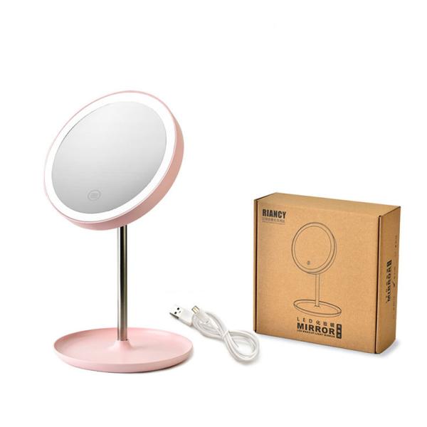 Led Lighted Cosmetic 10x Magnifying Mirror For Makeup Vanity