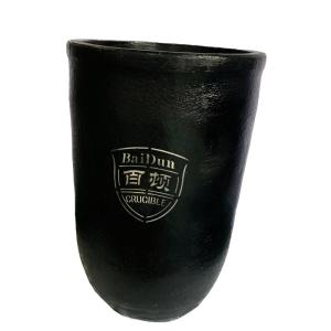 Smooth Graphite Carbon Crucible Alkalis Resistant Cylindrical Shape