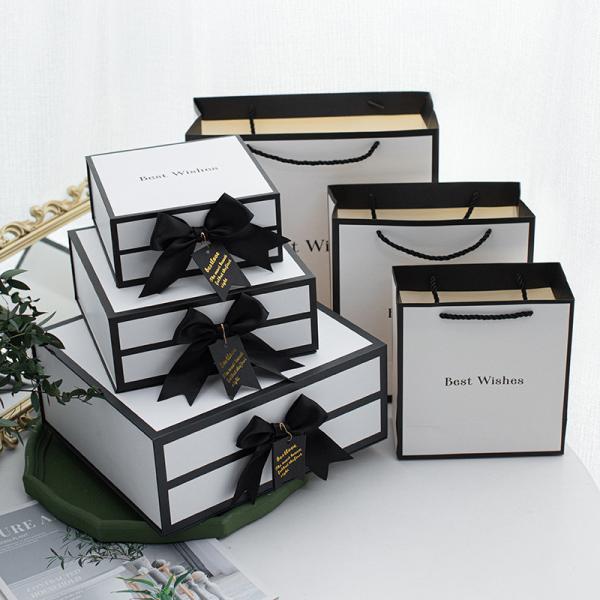 Christmas Box Paper Boxes And Paper Bags Large Custom Logo Bag Paper Packaging