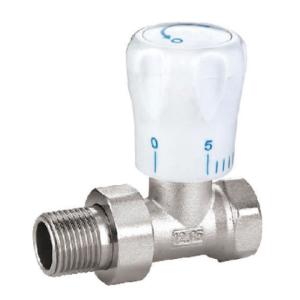 Wholesale 1/2''X1/2'' Angle Trv Straight Manual Radiator Valve Steel Pipe Nickel Plated from china suppliers