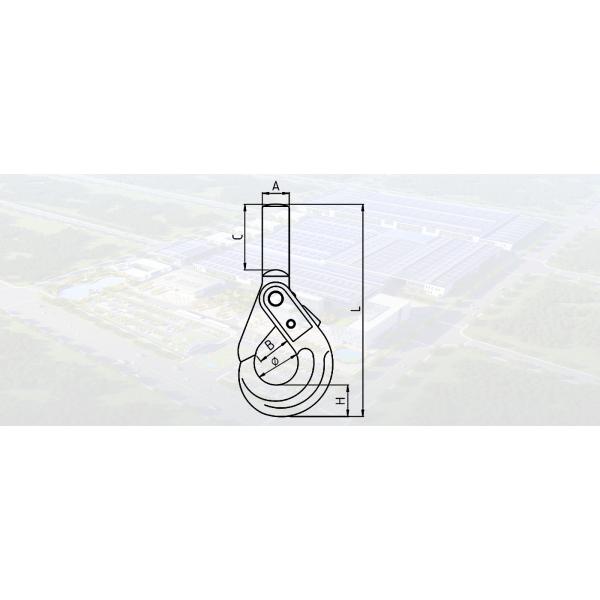 SLR657-G80 SHANK SELF LOCKING HOOK