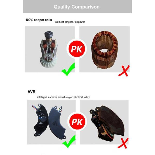 Portable Electric Start Diesel Power Generator Force Air Cooled OEM