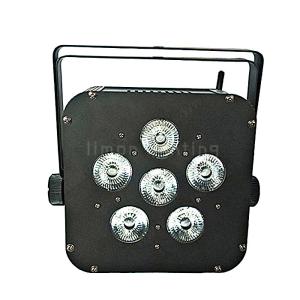 Cheap 6x10W RGBW 4in1 DMX Wireless Rechargable Lithium Battery Mini LED Flat Par