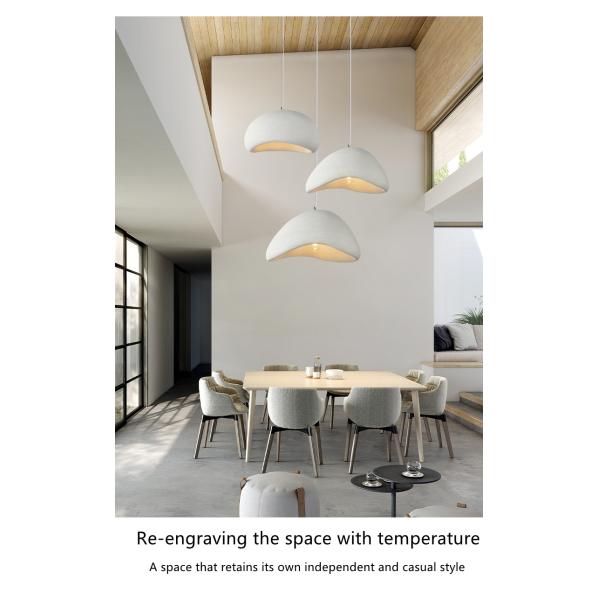 Restaurant Dining Island LED Chandelier Modern Coffee Bar Study Bedroom Lighting Wabi Sabi Pendant Lamp(WH-VP-161)