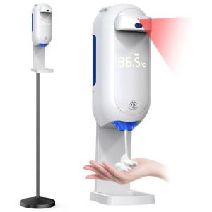 Intelligent 1.1L Automatic Soap Dispensers With Forehead Thermometer
