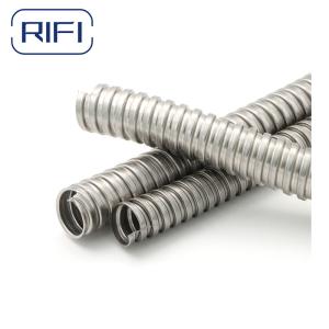Metallic FMC Electrical Flexible Conduit And Fittings Strong Connection