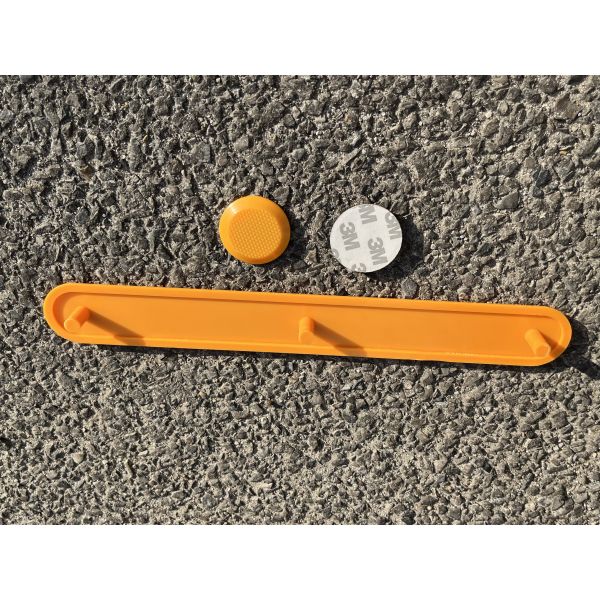 280x35mm ABS TPU Road Stud Stip Anti-slip Road Tactile Strips Tiles Plastic Tactile Indicator Tiles Adhesive/without Adhesive