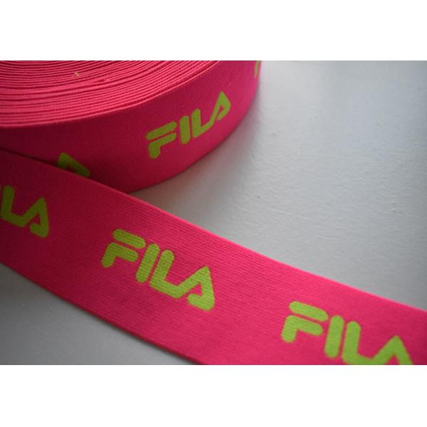 Quality Spandex / Polyester Eco - Friendly jacquard elastic band , Jacquard elastic straps for sale