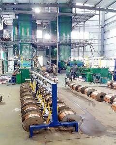 Inline Drawing Vertical Enameling Machine / Enamel Wire Stripping Machine With CE