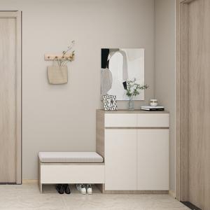 Support customization Modern Open Wardrobe With Upper Storage and Lower Shoe