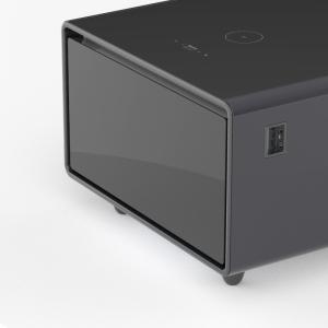 Modern Touch Screen Coffee Table with Built-in Refrigerator and Wireless Charger