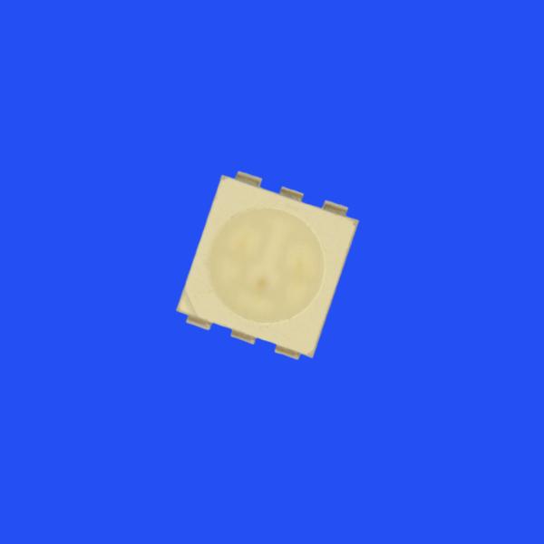 5050 RGB LED Diode 5.0x5.0mm Super Bright 120 Deg 6 Pin Diffused Lens 0.3W SMD