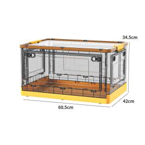 Foldable Box Stackable Container Transparent Plastic Storage Containers - Multi