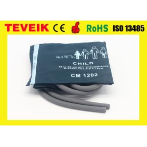 Reusable Pediatric/Child NIBP Cuff with Double Hose, Arm cir18-26cm, Nylon