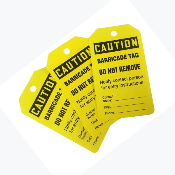 Long Lasting Plastic Safety Tag for Enhanced Workplace Safety