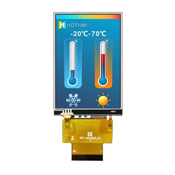 Vertical 3.5 Inch TFT LCD Module , Multifunctional TFT Capacitive Screen