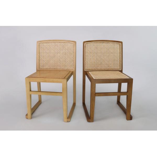 Modern U Stackable Rattan Backrest Solid Wood Dining Chairs NO Folded Perfect for Hotel Restaurant Upgrade and Renovation