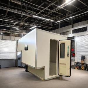 Removable RV 6.5ft Cab-over Slide-In Camper Truck Box with FRP Composite