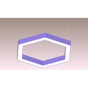 SMD5630 Hexagon Led Pendant Light HR600X75mm Hex Pendant Light