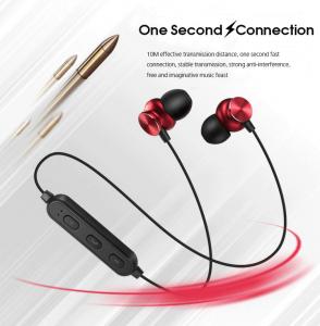 Wholesale 4.2 version quick connection metal bluetooth wireless binaural headset stereo subwoofer bluetooth headset metal magnetic from china suppliers