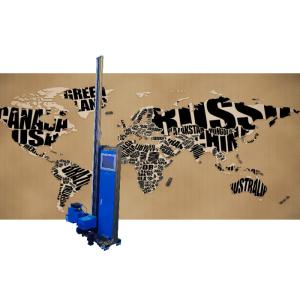 5m Horizontal Rails Cmykw Odm Digital Wall Printer Machine