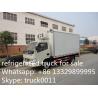 dongfeng 95hp diesel 4*2 3ton frozen food transported truck, hot sale dongfeng brand 5tons frozen food dolc room truck for sale