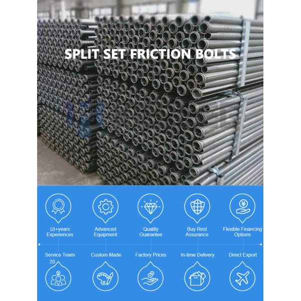 Friction Split Sets Anchor Bolt for Mining Support Galvanized and High Load Capacity