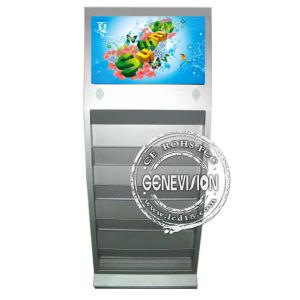 22 Inch Free Standing Floor LCD Display Panel with Scrolling Marquee