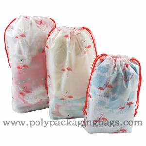 Wholesale Custom Moisture Proof Clothes Cosmetics Drawstring Plastic Bags from china suppliers