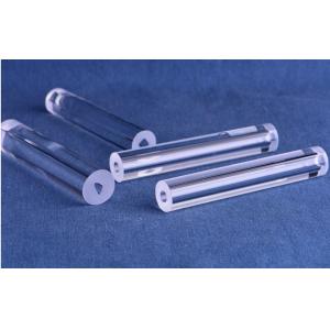 Optical Fused Silica Quartz Tube SiO2 Crystal Material With Customized Hole