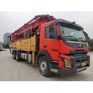 2020 Sany Original 49meter red used concrete pump with Volvo Chassis