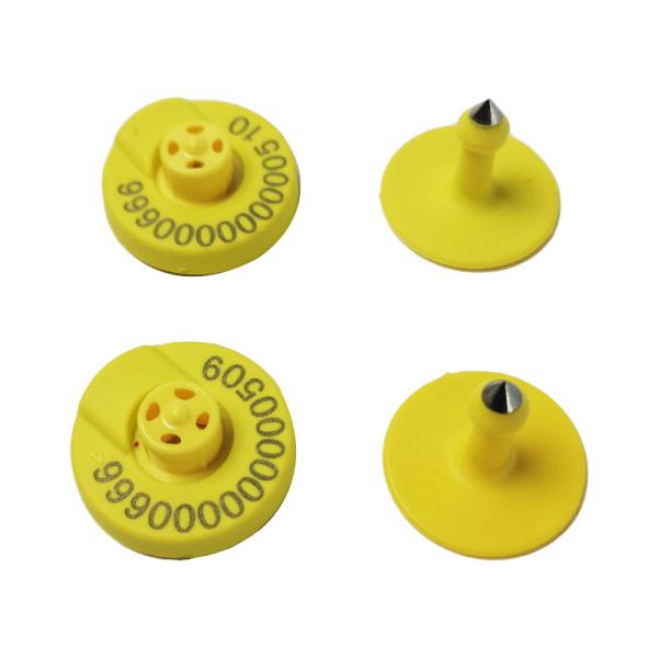 Quality Efficient RFID Ear Tag For Animal Tracking With Tension Up To 350N Electronic For Cattle for sale