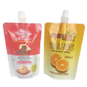 OPP VMPET PE Eco Friendly Plastic Packaging Customized Drinking Plastic Spout