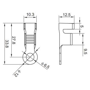 Professional Cable Lug Terminal Eyelet Wire Connector H62 Material