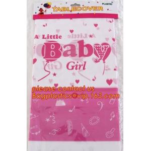 Custom Printed Plastic Waterproof Halloween Table Cloth, custom printed plastic