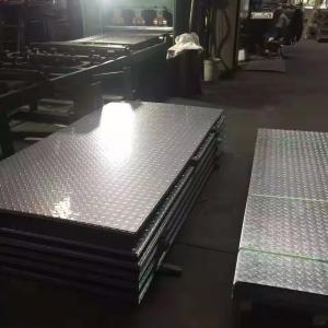 China ASTM 201 304 Stainless Steel Sheet Metal 430 310S 316 321 304 Embossed Checkered Anti Print Finger Perforated on sale
