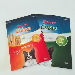 Pet Food 3 Side Seal Bags Colorful Compostable Sachet Packaging Moisture Proof