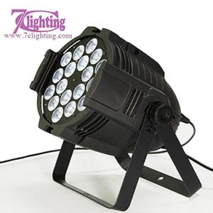 LED Spotlight RGBWA Colors Wash Par64 DJ Lighting,18x15W LED Parcan DMX Sound