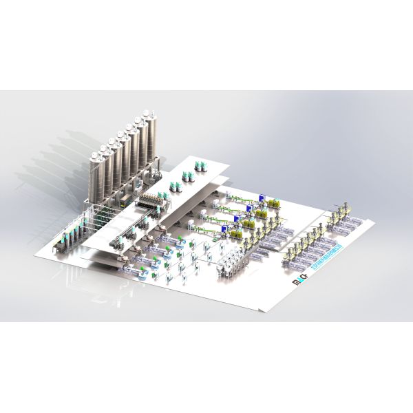 Quality Fully Automated Smart Material Handling System For Modified Plastic Production for sale