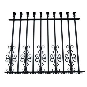 Wholesale Welded Wrought Iron Fence Panels With Finial Hot Dip Galvanized from china suppliers