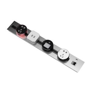 1.2M Track Concealed Kitchen Electrical Sockets Desk Power Grommet Outlet